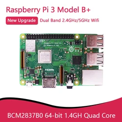 New Original Raspberry Pi 3 Model B+ 3B Plus BCM2837 1.4GHz with 2.4G & 5G WIFI 4.2 Bluetooth and PoE