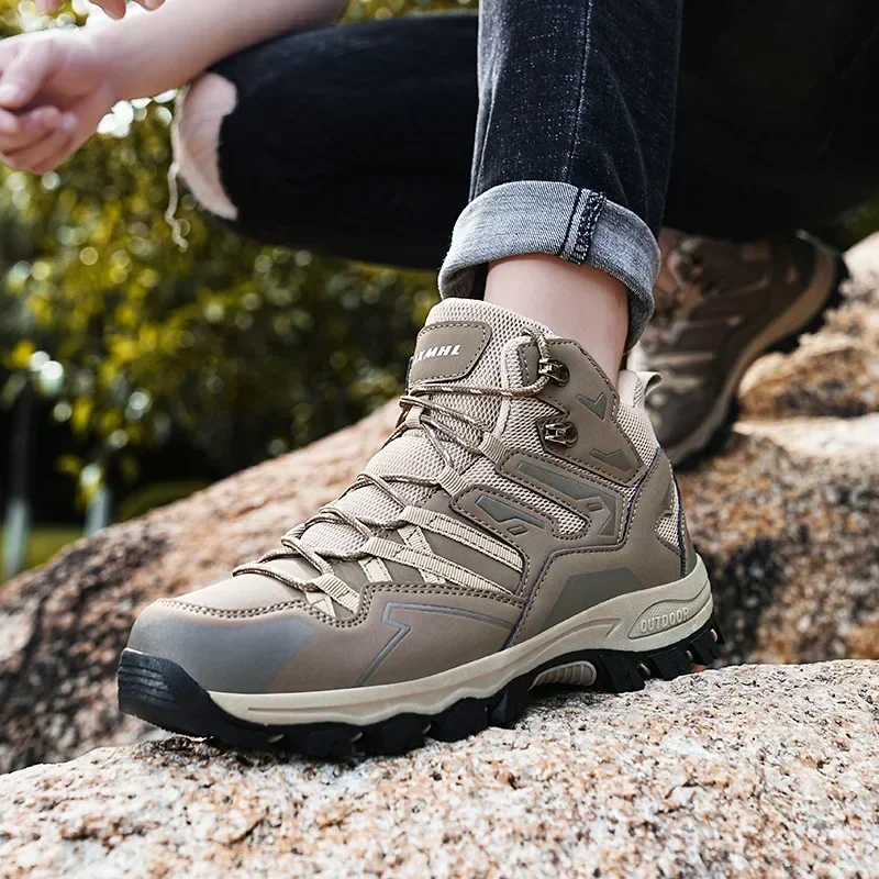 Men Hiking Trekking Walking Shoes Causal Sneakers Plus Size Women Outdoor Couple Breathable Durable Anti Slip Climbing Shoes