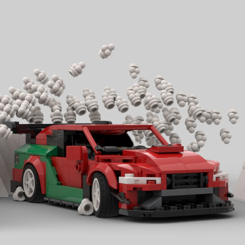 329 個 Moc テクノロジー クリスマス レーシング スーパーカー モデル ビルディング ブロック スピード ビークル ブリック おもちゃ 子供 大人 誕生日プレゼント