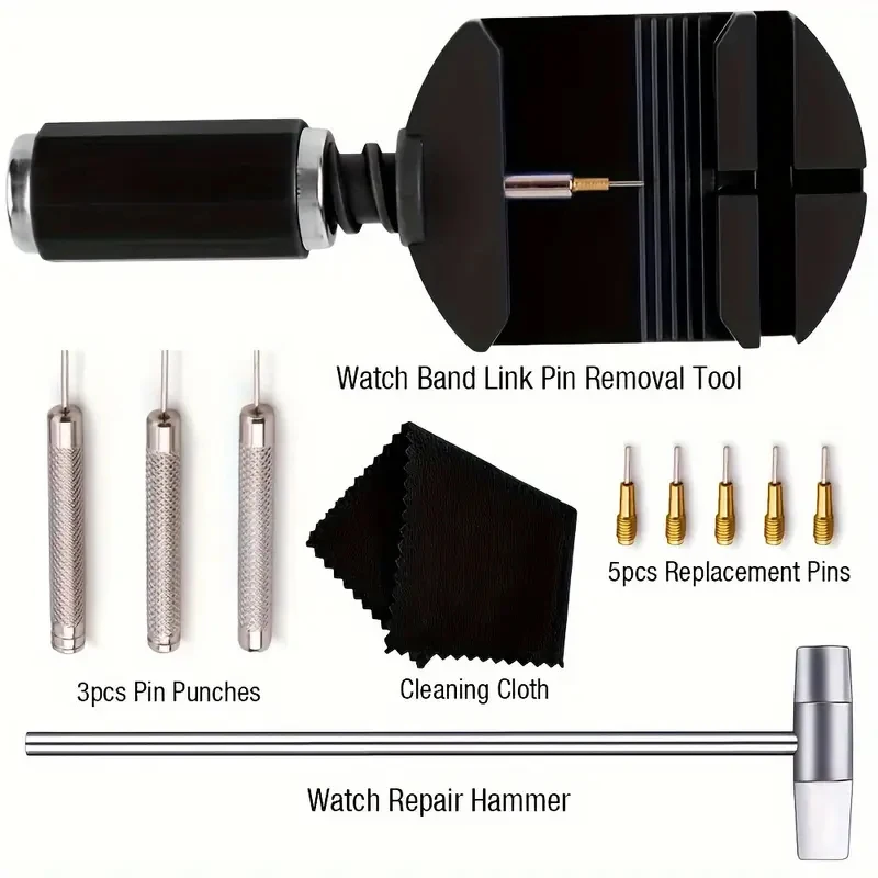 11 Pieces/Set, Strap Disassembly Kit, Strap Tool, Strap Pin Disassembly And Repair Kit, Gift Bag For Strap Adjustment