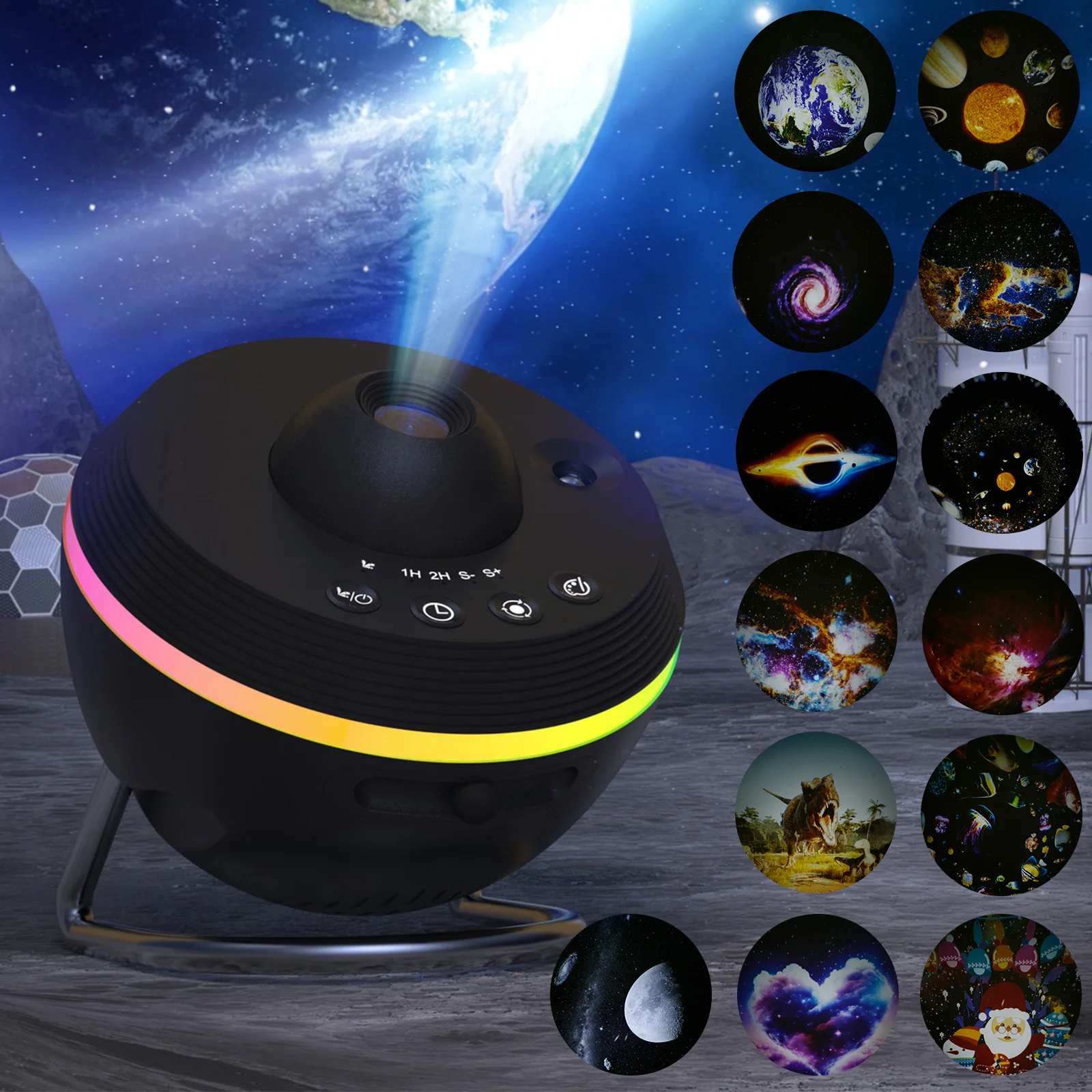 

Star Projector with Timer 4K HD Projection Galaxy Projector Adjustable Focus Star Projector Galaxy Light 4 Colors Nebula