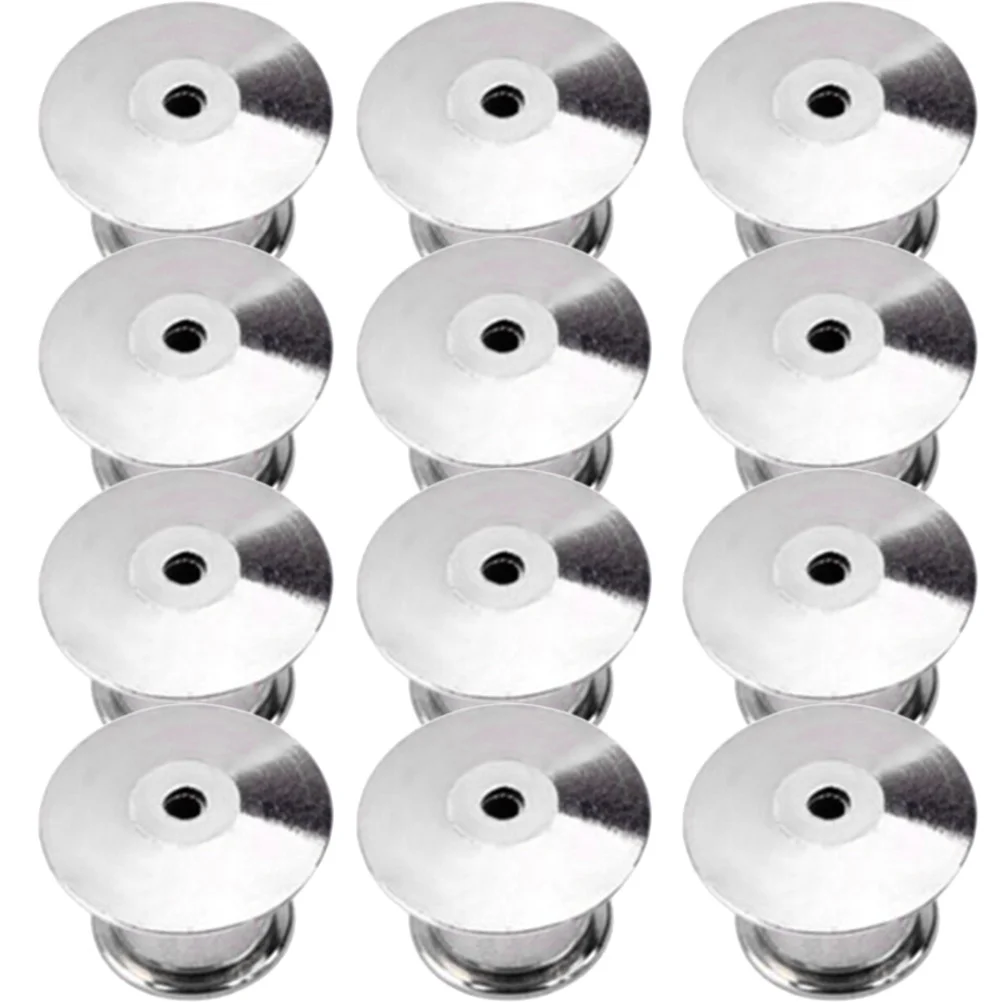 

22pcs Pin Keepers Metal Locking Clasp Durable Diy Accessory For Badge Books Bags Hats Lanyards Replacement Pin Backs Brooch