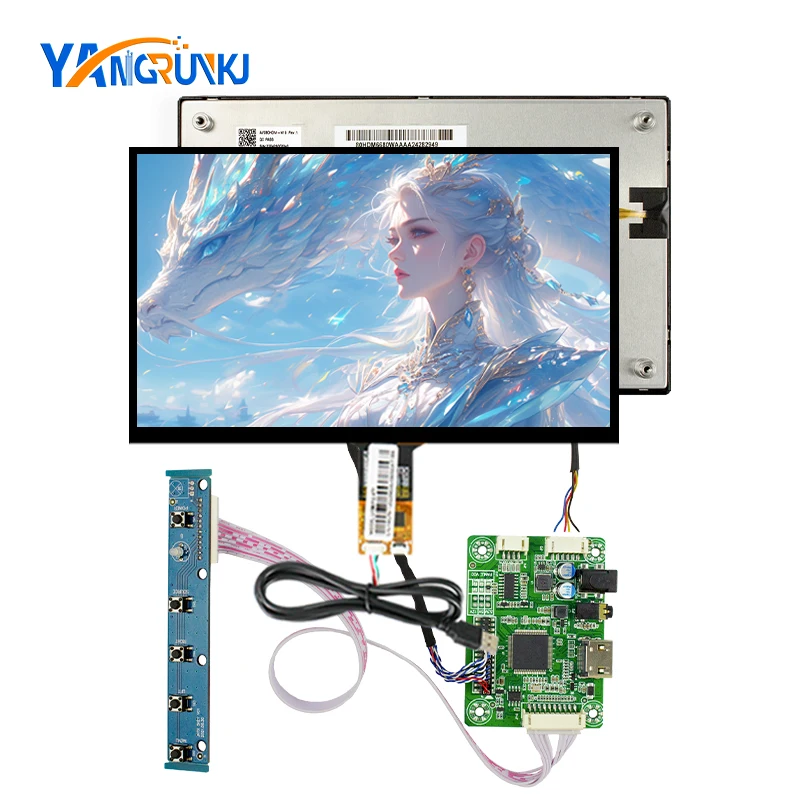 8.0Inch screen AV080HDM-N19 1280*720 30Pins Touch LCD with HDMI Driver Board for Workshop Monitor Automobile Auxiliary Display
