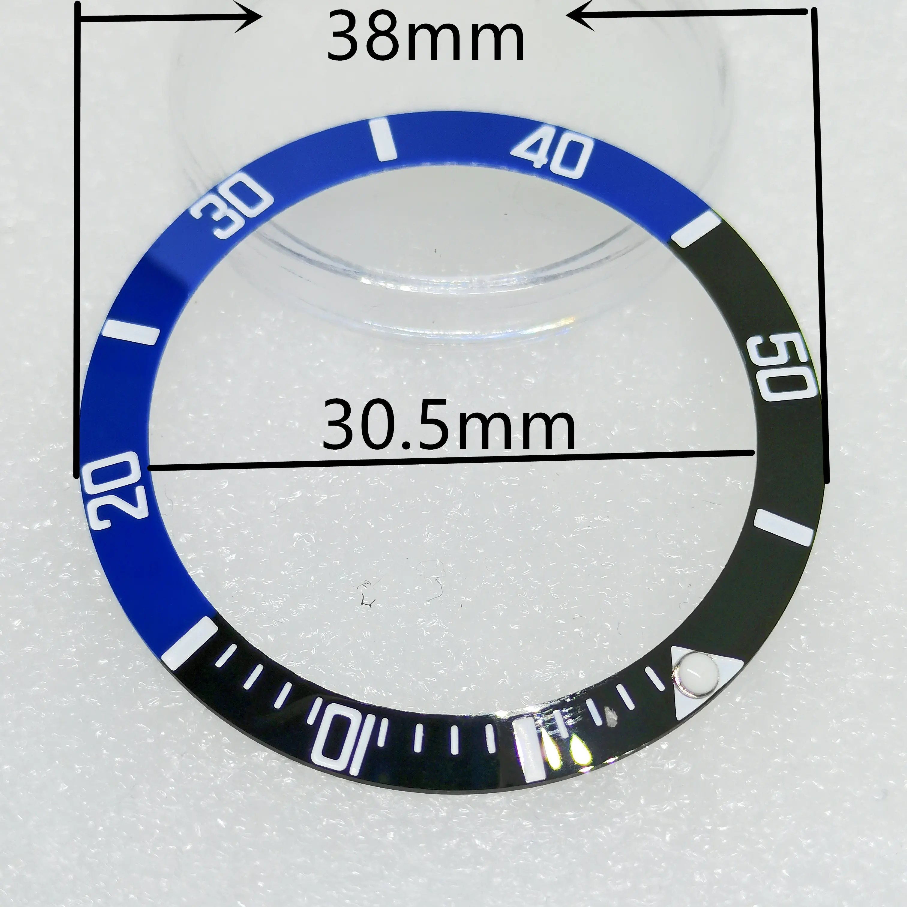 Free Shipping Watch Accessories SUB Ceramic Bezel Outer Diameter 38MM Inner Diameter 30.5MM