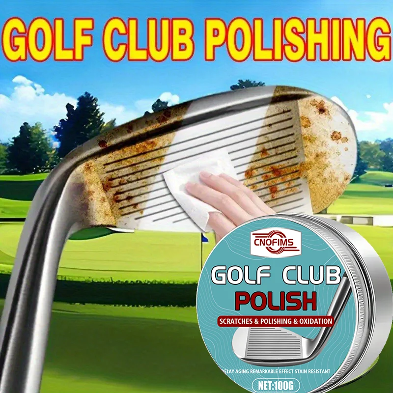 شمع تلميع نادي الجولف - مزيل الخدوش سريع الاستخدام ومزيل اللمعان المعدني، طلاء واقٍ لنوادي الجولف، معدات رياضية