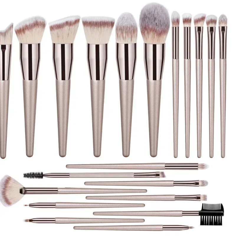 

Foundation, Blush, Powder, Eyeshadow, Kabuki Blending Makeup Soft Fluffy Brushes Set