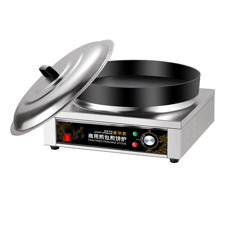 50X5CM Pan Frying Stove, Commercial Water Pan, Table Type Pan, Fried Dumplings, Pot Stickers,  Automatic Pancake Making Machine