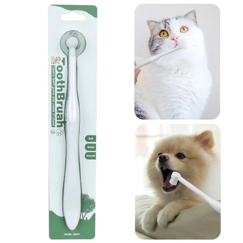 Dogs Toothbrush- Pet Toothbrush- Dogs Teeth Cleaning Cats Toothbrush- PuppyToothbrush Dogs Oral Care Dogs Oral Hygienes B03E