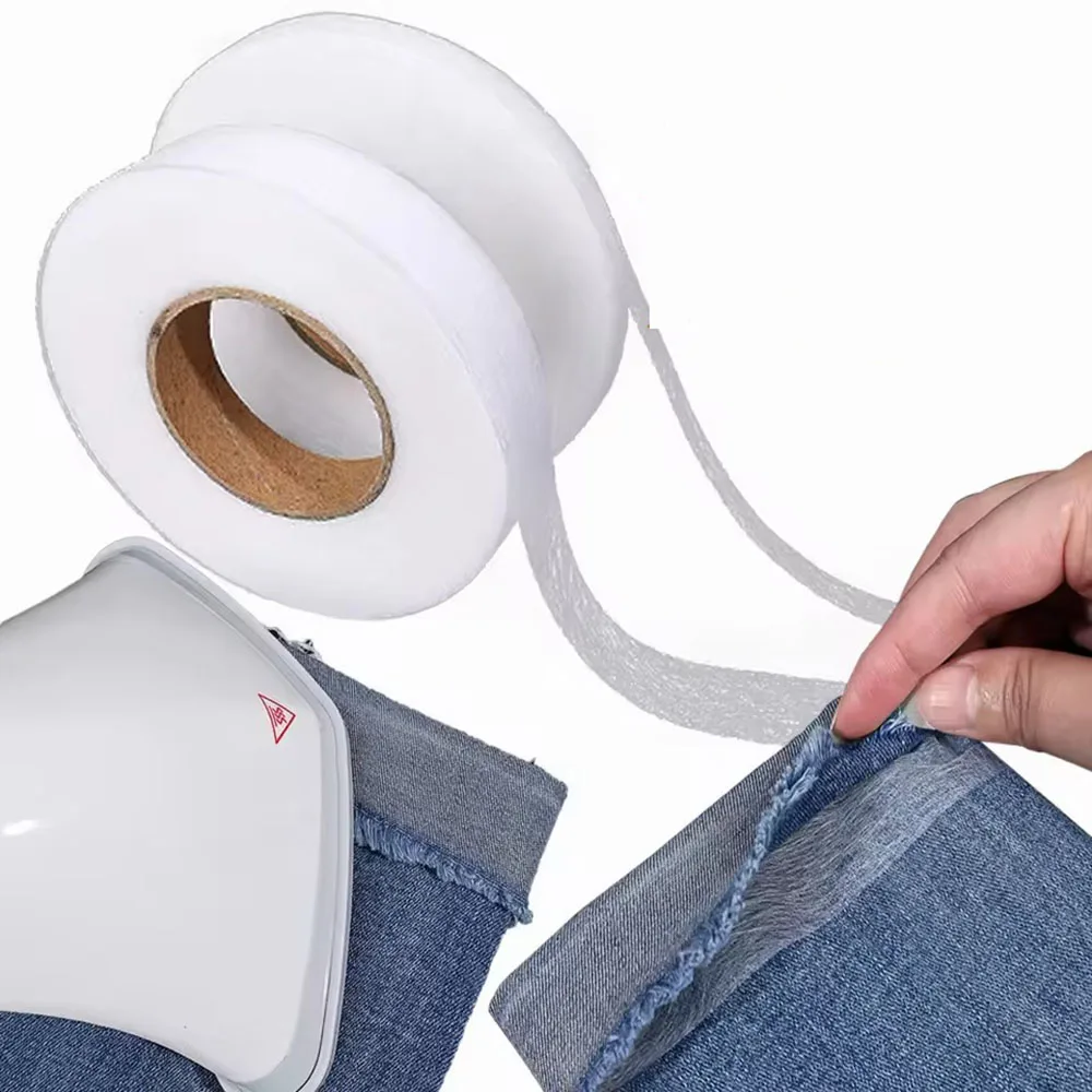 Self-Adhesive Pants Hem Tape Edge Shorten Paste Tape Iron On Pants Clothes Length Shorten Household DIY Sewing Double-Side Tape