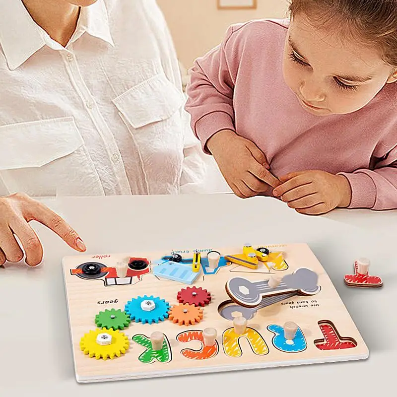 Placa de atividades para crianças, brinquedo sensorial para crianças pequenas, atividades de aprendizagem pré-escolar, quebra-cabeças de mão para viagem, aprendizagem e educação