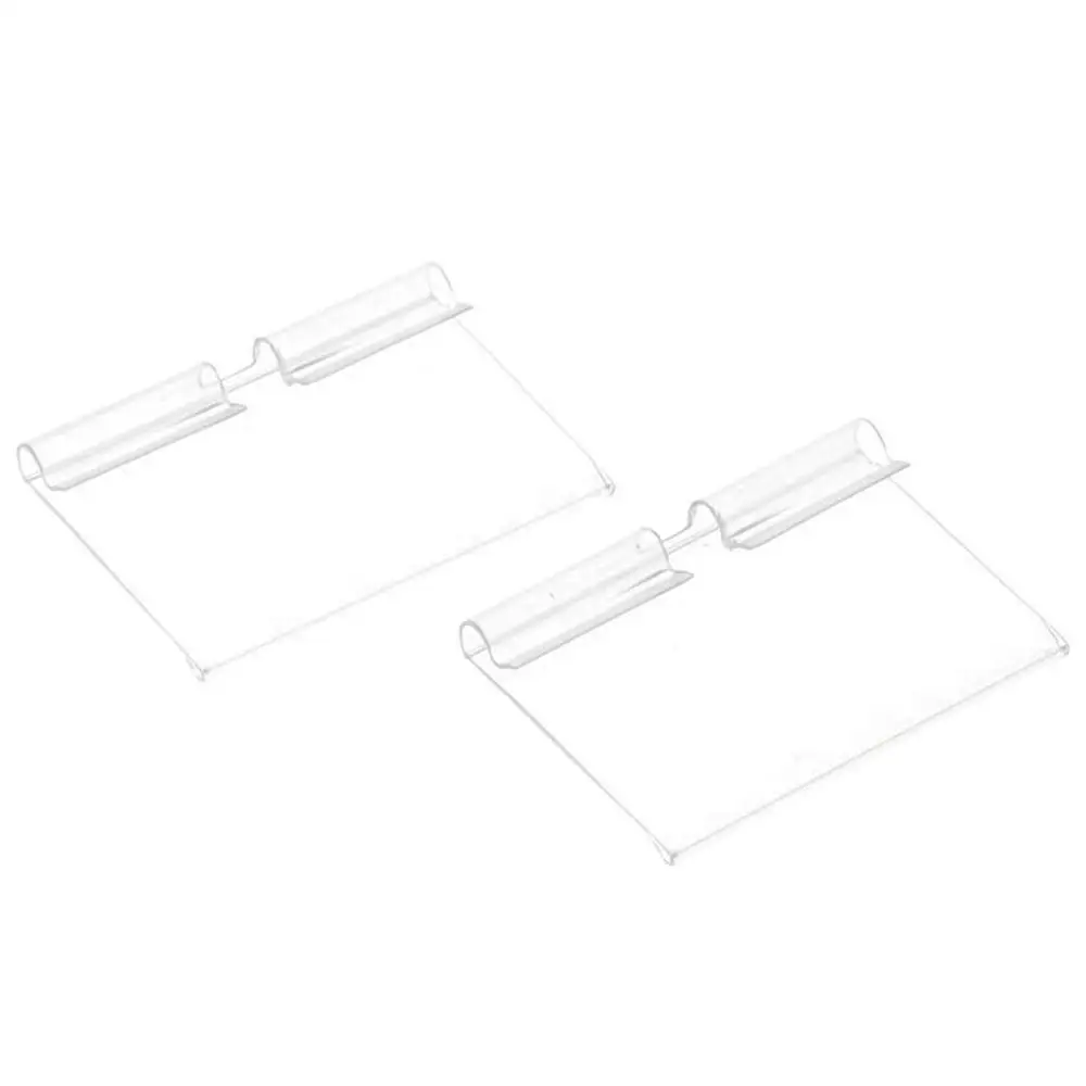Porta etichette in plastica per centro commerciale Porta etichette riutilizzabile con clip per esposizione di biglietti Porta biglietti per espositori per cartelli di merci Negozio