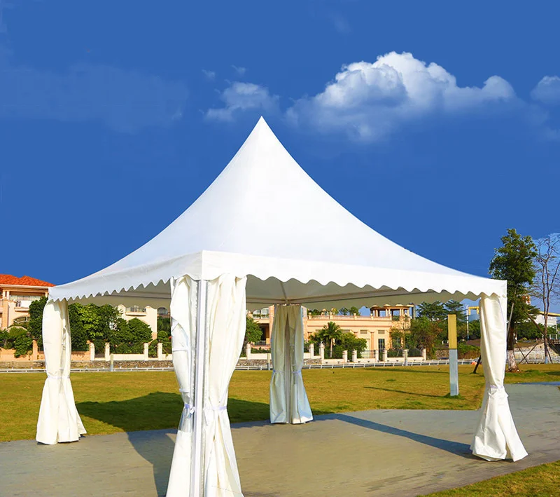 European Four Pillars Canopy Pyramid Exhibition Tent For Car Wedding Or Other Events