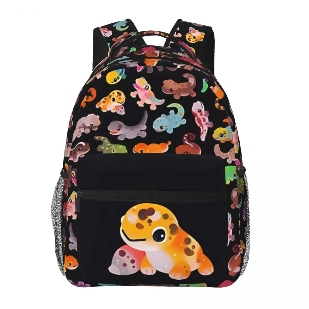 

Gecko - Dark New Fashion High Capacity Waterproof Backpack Trendy Girls Boys Laptop School Book Bag