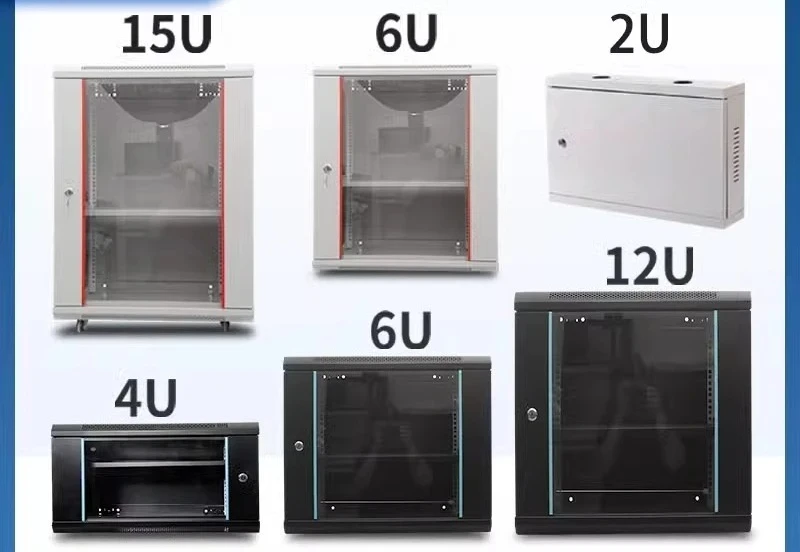 12U9U4U network cabinet small 2U wall cabinet 15U power amplifier weak current box monitoring equipment control cabinet switch