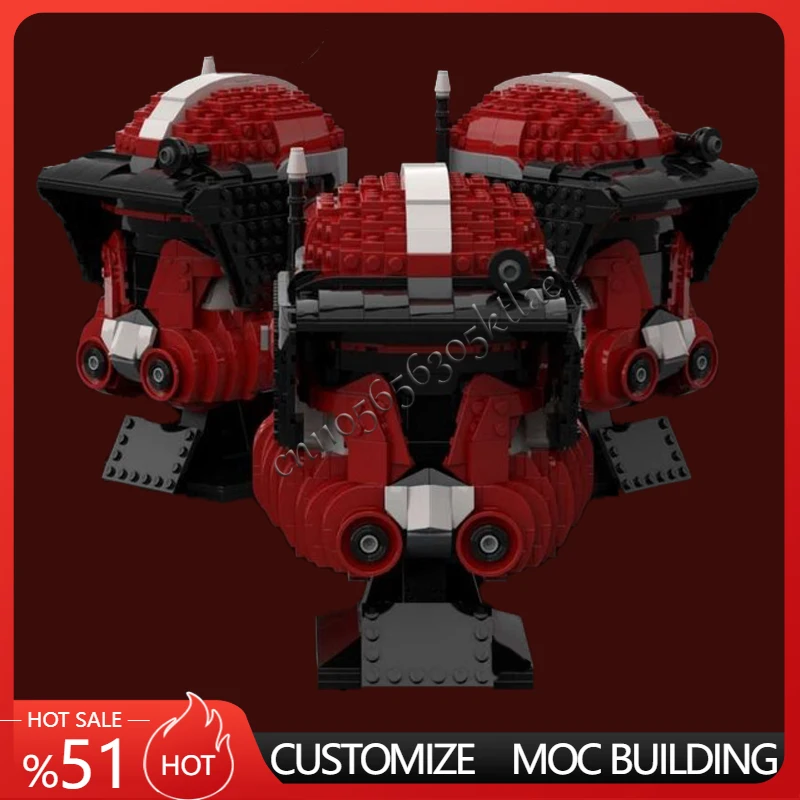 

987PCS Space Battle Bad Batches Helmet Commander Fox Star Movie Ultimate Collection Buil Custom Architecture DIY Model Toy Gift