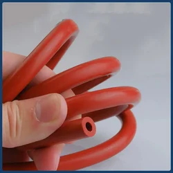 ID 2mm to 19mm Rust Red Silicone Tube Soft Highs Quality High Temperature Resistant Flexible Food Grade Thickening Silicone Hose