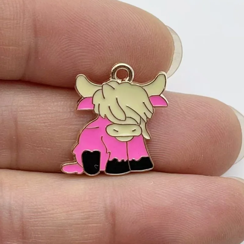 10pcs Cartoon Animal Charm Pendant Item Link Earrings DIY Production Accessories Wholesale