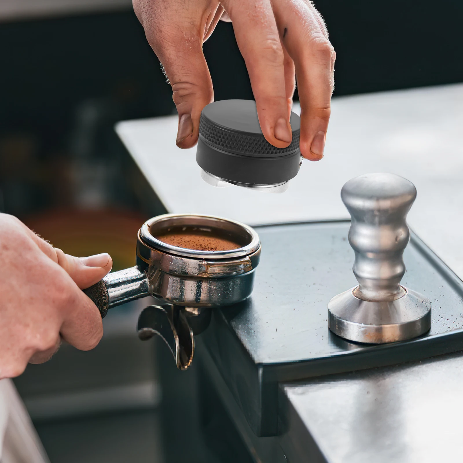 

Stainless Steel Espresso Hand Reusable Pressing Portable Tamping Tool Household Metal Press Supply Bar