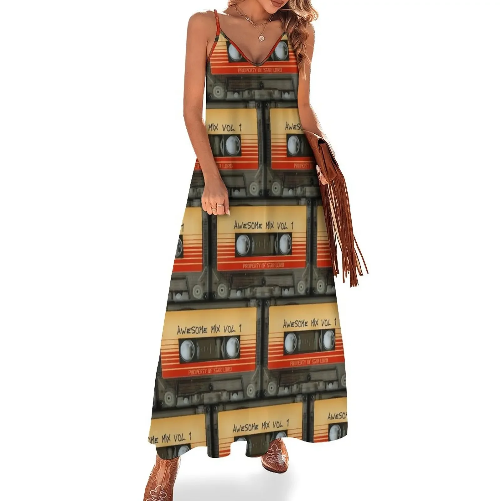 

Awesome transparent mix cassette tape volume 1 Sleeveless Dress Woman clothes summer dress womens 2025 dresses for woman Dress