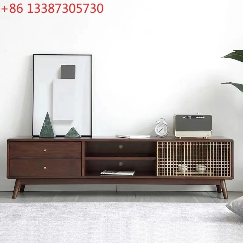 

Тумба под телевизор в скандинавском стиле из массива ясеня для небольшой квартиры, для гостиной