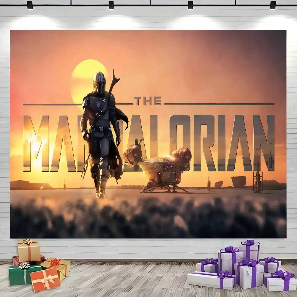 Película The M-Mandalorian moda fotografía telón de fondo impresión cartel fiesta fondo tela piscina impresión telón de fondo