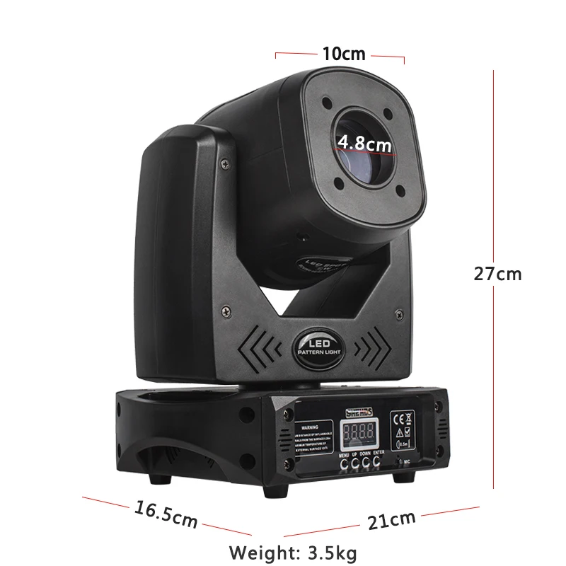 SHEHDS 80W LED Moving Head 3 Facet Prism 25 Degrees Spot Lights For DJ Disco Wedding Party 2 Years Warranty DMX512