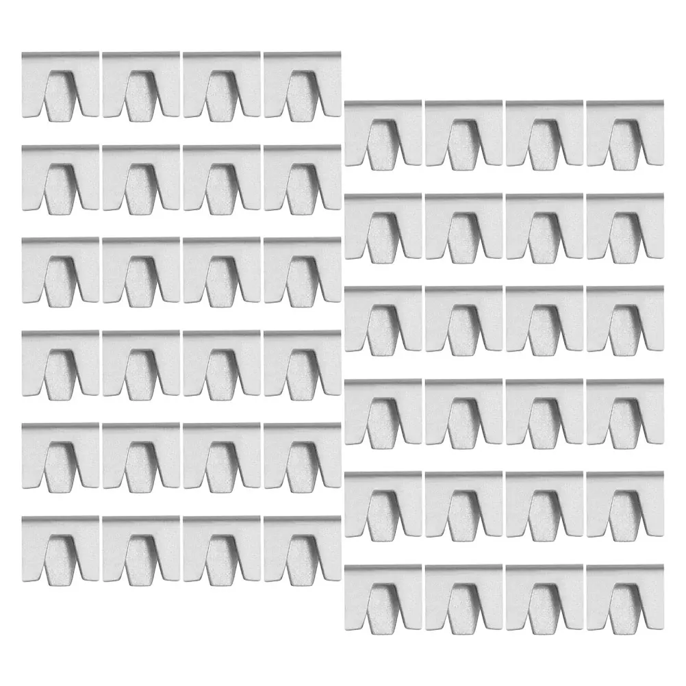 

50pcs Wire Fence Clips 1.1cm Silver Iron for Cage Building Stop Rattling Rabbit Chicken Bird Pigeon Reptile Clamps Buckles