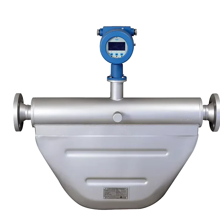 Customizable Coriolis Flow Meter 0.2 Accuracy Measures LPG Liquid LCD Display Stainless Steel Construction for Air Fluid