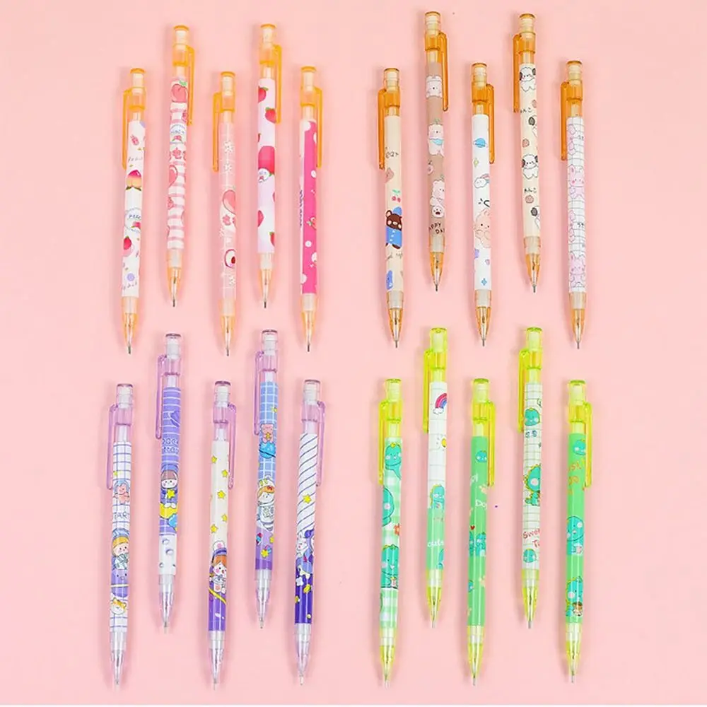 Cartoon 2.0MM 2B Automatic Pencil Press Type Stationery Movable Pencil Come With Eraser Mechanical Pencil School Office