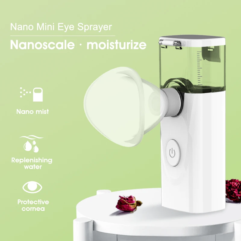 

Portable Nano Eye Sprayer With Nozzle Mini Cool Mist Eye Steamer Relief Fatigue Tool Face Spa Moisturizing Skin Care Tools