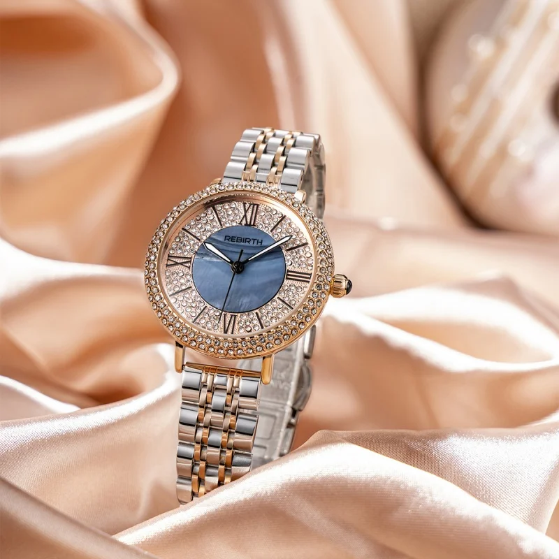 REBIRTH D038 หญิงนาฬิกาผู้หญิงนาฬิกาสุภาพสตรีนาฬิกาข้อมือควอตซ์มือ часынару