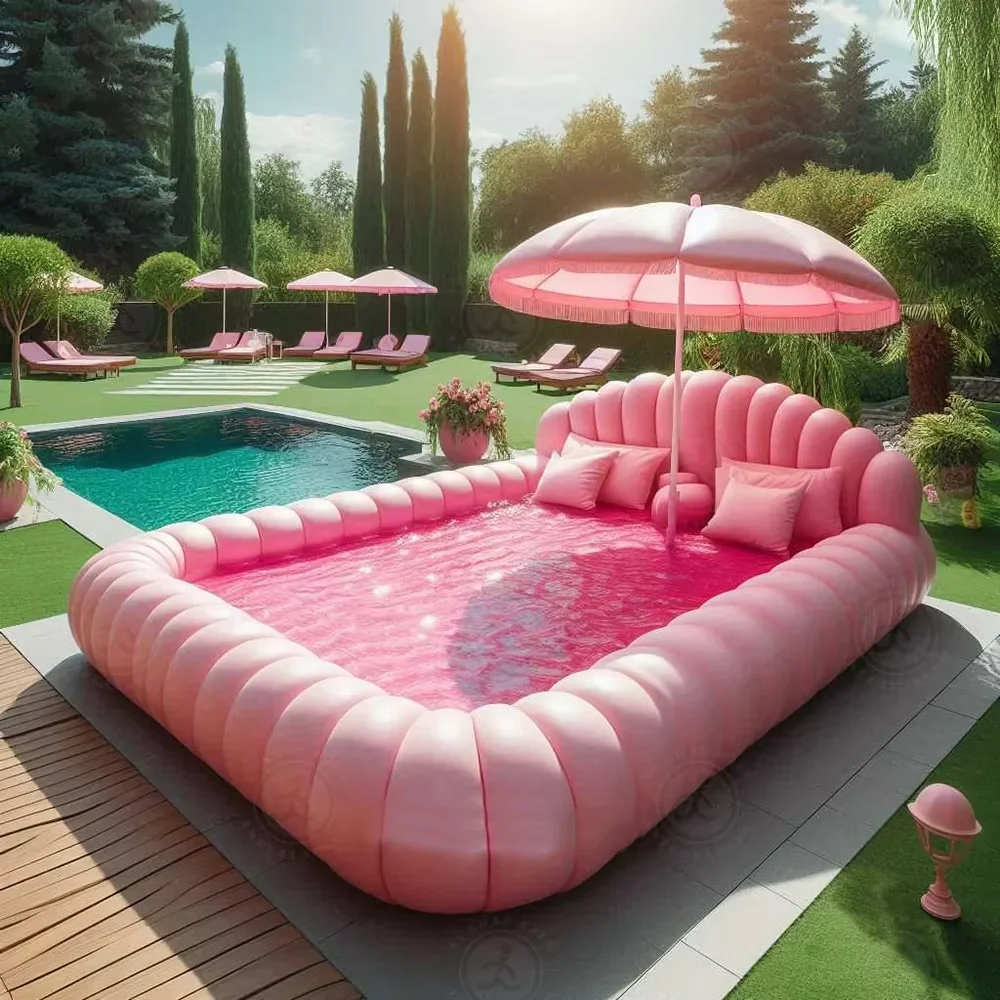 Inflatable Combination Sofa Pool Swimming Pool Sofa Shape Outdoor Leisure Inflatable Pool