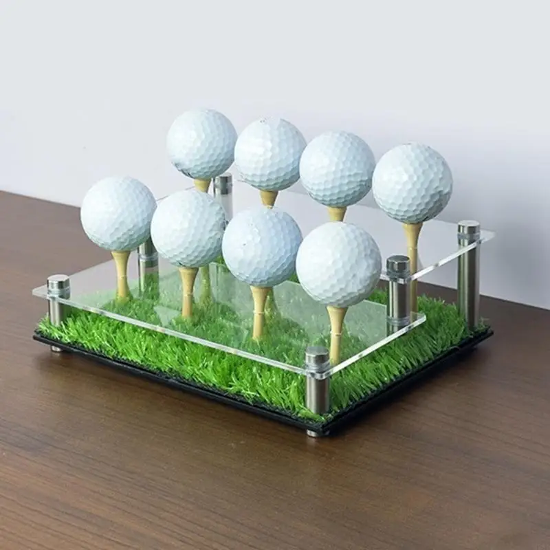 8 Ball Display Stand Clear Acrylic Golf Ball Holder Table Tennis Shelf