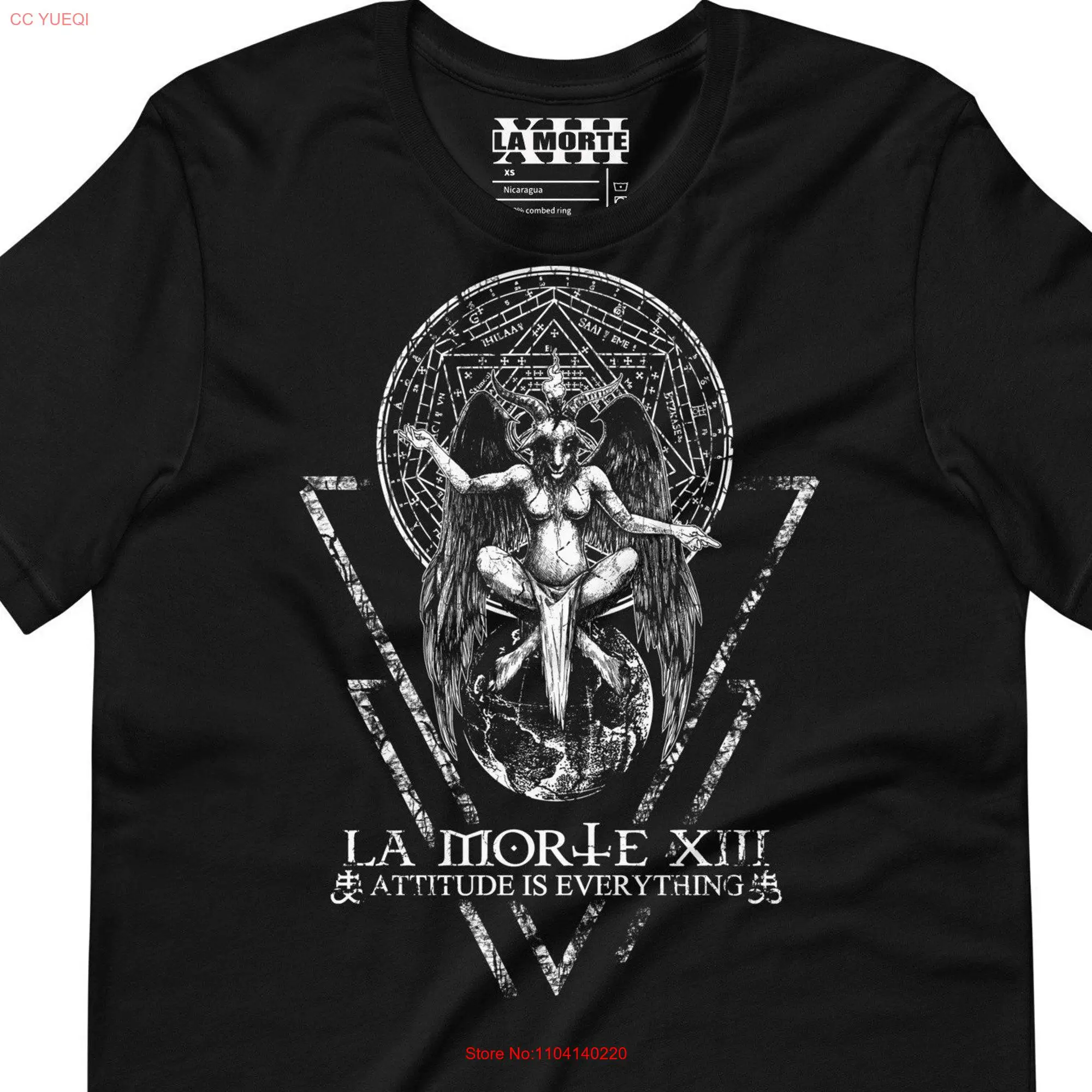 As Above So Below T Shirt Distressed Edition La Morte XIII long or short sleeves