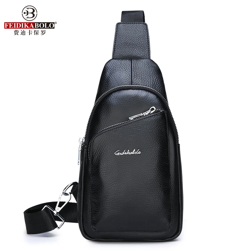 

Мужская нагрудная сумка из 100% натуральной кожи, мужская сумка через плечо, повседневная сумка через плечо, модная мужская сумка Purity, 정품급 bolsos