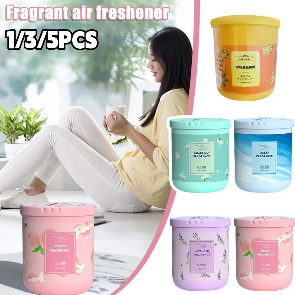 

1/3/5pcs 190g Fragrant Air Freshener Long Lasting Natural Plant Aroma Diffuser For Home Room Bathroom Closet Car Odor Eliminator