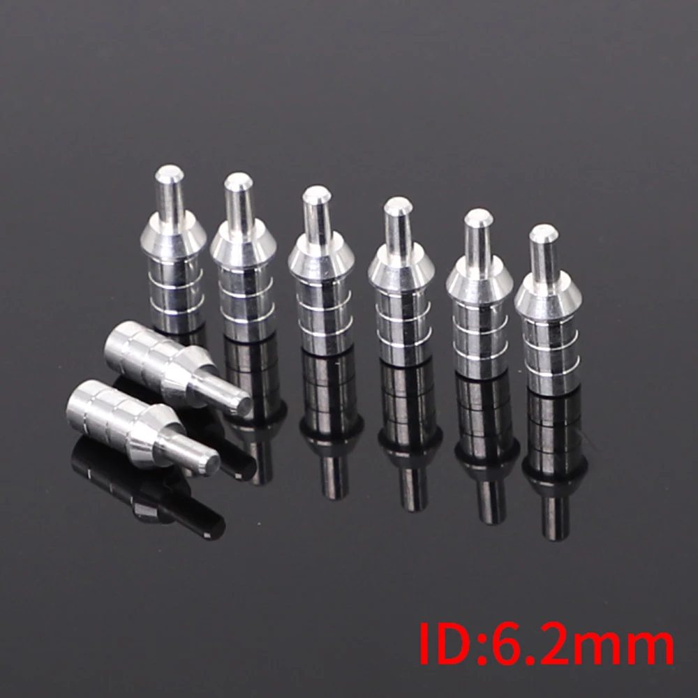 50pcs Archery Aluminum Nock Pin for ID 3.2/4.2/6.2mm Arrow Shaft Nock Compound Recurve Bow Arrows Archery (Only Pin)