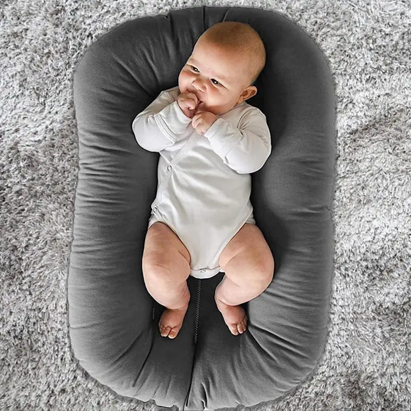 Tempat tidur bayi portabel, tempat tidur portabel untuk bayi baru lahir, tempat tidur sarang bayi anak laki-laki perempuan, Bassinet Bumper tempat tidur untuk perjalanan