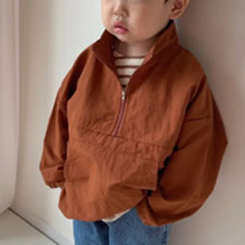 Children\'s clothing Korean spring clothing new top baby light and comfortable pocket windbreaker small jacket