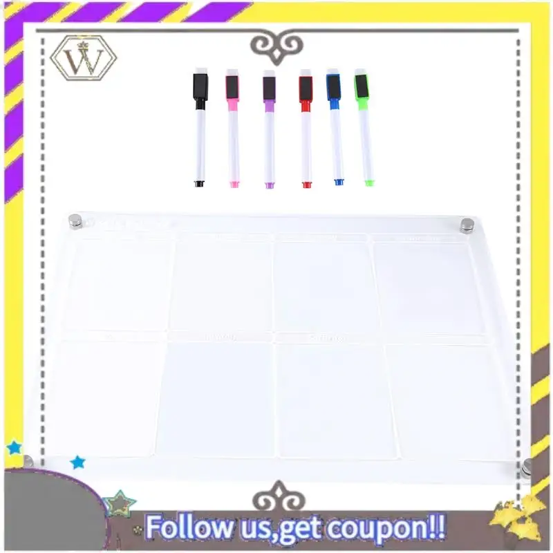 New Dry Wipe Calendar Magnetic Board Fridge Calendar Acrylic Whiteboard Easy To Use A