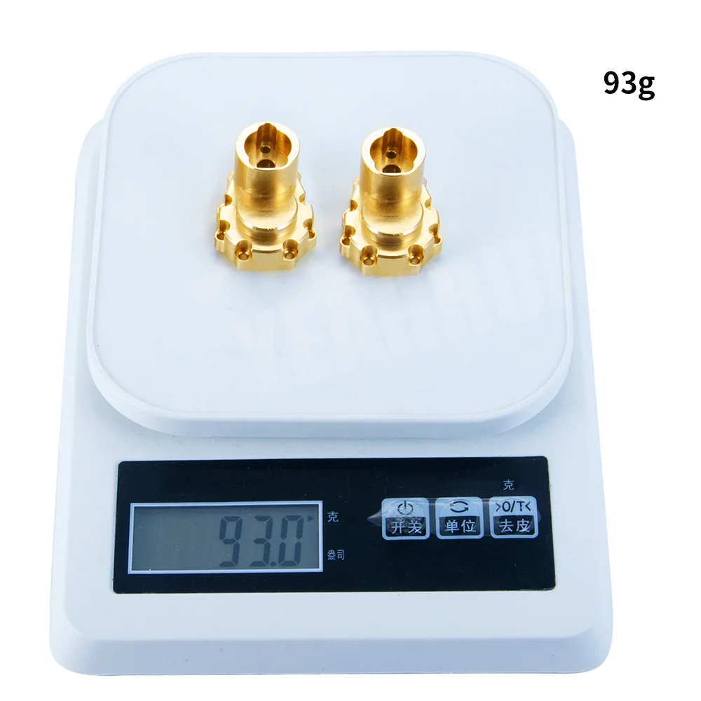 YEAHRUN 2 個真鍮リアアクスルナックルカップウェイトアダプター TRX-4 TRX4 1/10 RC クローラーカーモデルアップグレードパーツアクセサリー