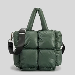 Sac à main de luxe en Nylon imperméable pour femmes, petit fourre-tout rembourré de styliste en duvet de coton, sacs à bandoulière à épaule, collection hiver 2022