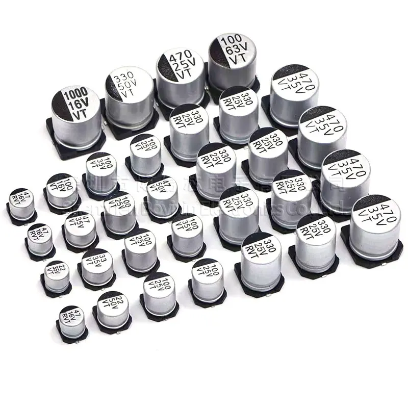 SMD aluminum electrolytic capacitor 10V 16V 25V 35V 47UF 50V 63V 100UF 220UF 470UF 1000UF 10UF 22UF 330UF 2200UF 150UF