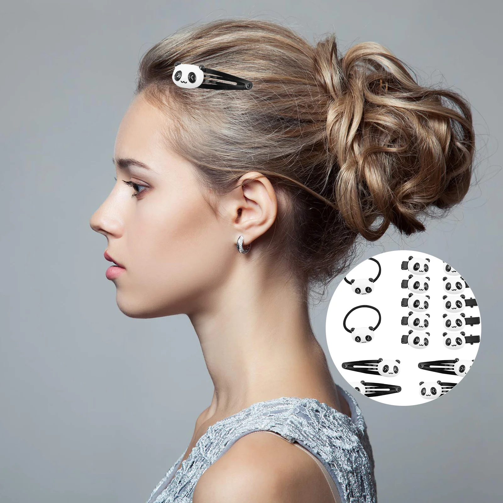 

Набор из 16 резинок и заколок для волос: прочные резинки-держатели для хвоста из смолы, милые разноцветные резинки для повседневного использования и вечеринок