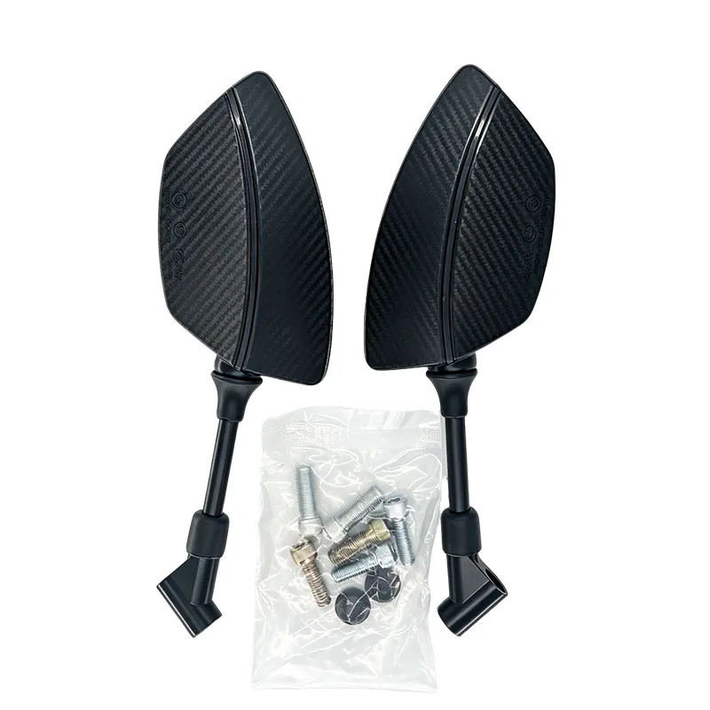 2 Stück universelle 8/10-mm-Motorrad-Rückspiegel für MT-03, MT-07, Z650, Z750, Z900 – konvexe Seitenspiegel. – Detail 7