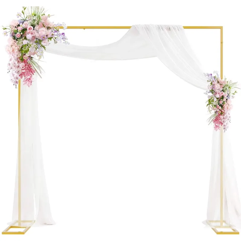 Heavy Metal Square Adjustable Background Bracket Kit Wedding Arch Frame