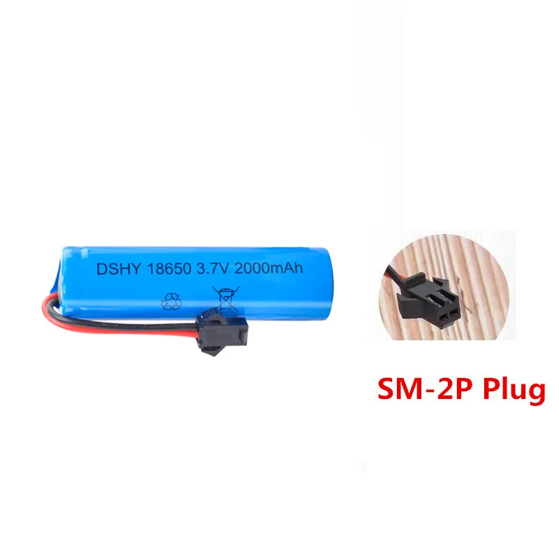 Akumulator / kabel ładujący 3,7 V 2000 mAh do części do łodzi RC 806 Akumulator sm-2p Wtyczka