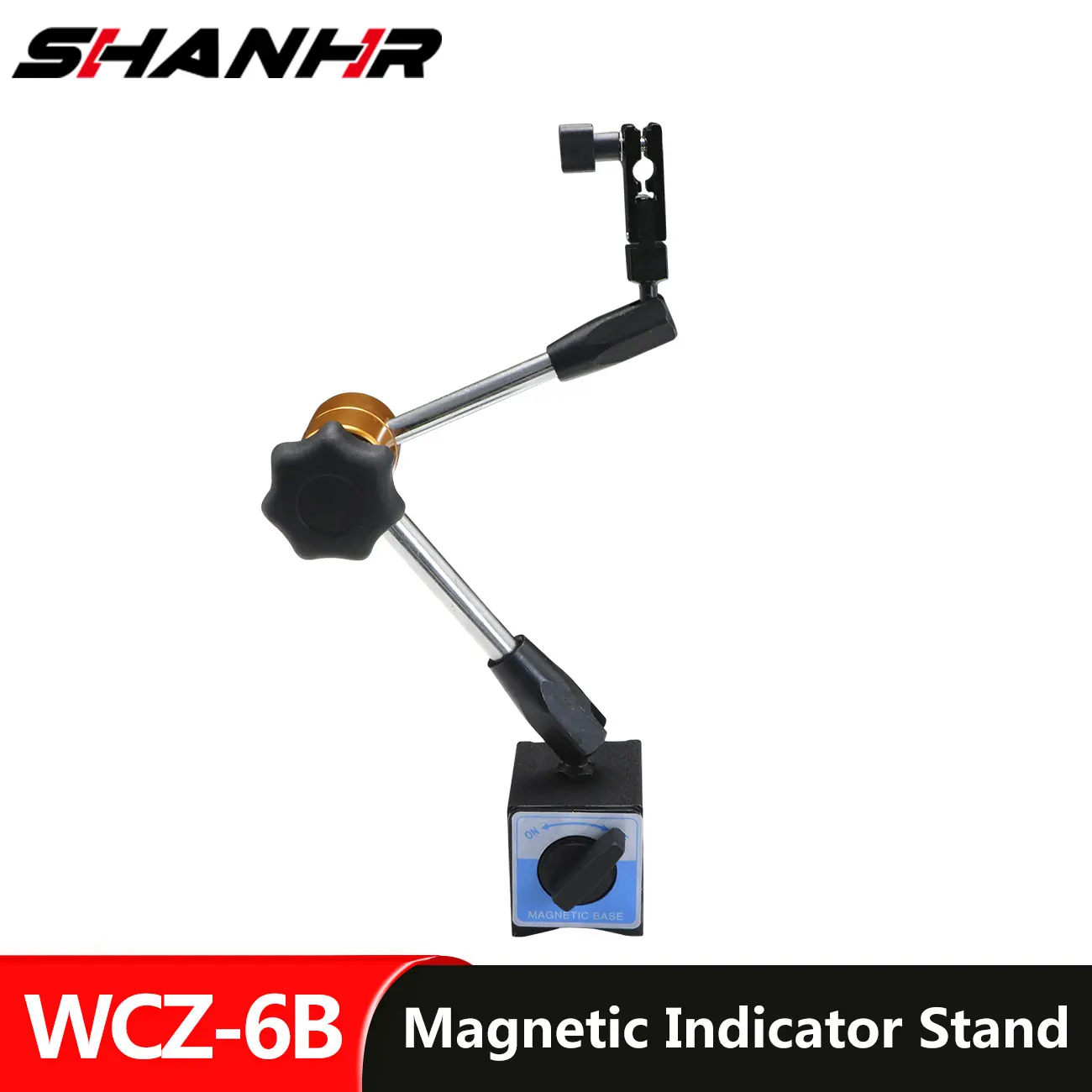 SHANHR Magnetic Stand For Digital Dial Indicator Gauge 3 Joints Full Adjustable Dial Gauge Magnetic Base Stand Holder