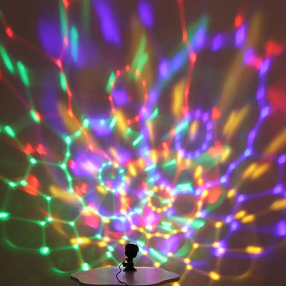 Светодиодный сценический дискотека, окружающий свет, многоцветный проектор, ночные огни для дома, спальни, вечеринки, декор, DJ, красочный стробоскоп