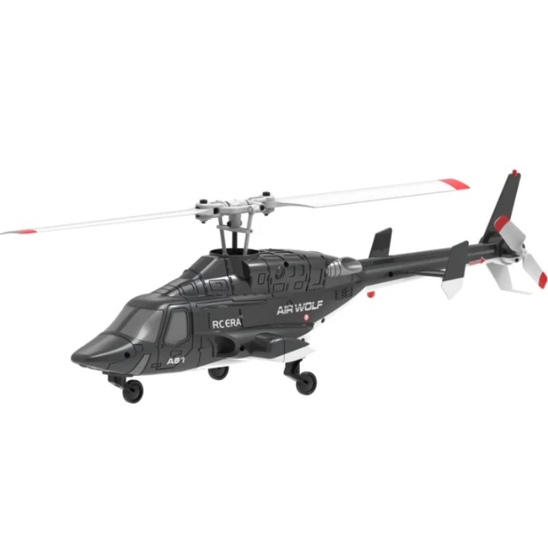 Rhsky Little Flying Wolf RC Helicopter 4-Channel Altitude Hold Combat-Style UAV Simulation Realistic Children Toy Model